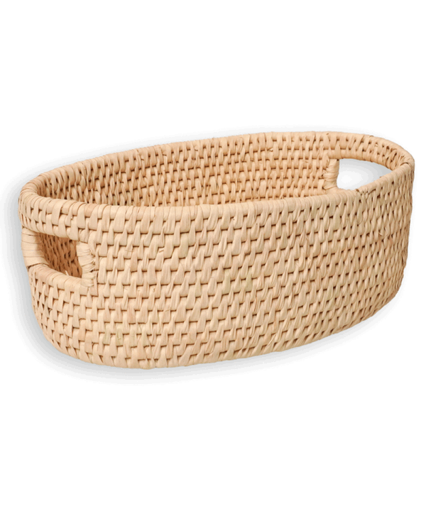 A set of three Hand woven Oval Baskets