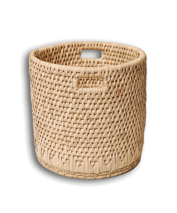 Handwoven Storage Basket With Handles