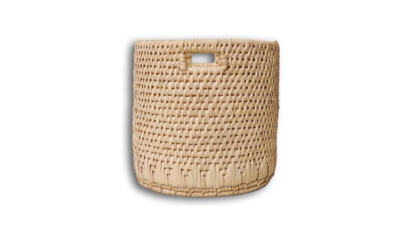 Handwoven Storage Basket With Handles - Image 3