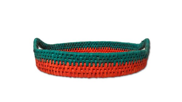 Colourful Handwoven Fruit Basket - Image 2