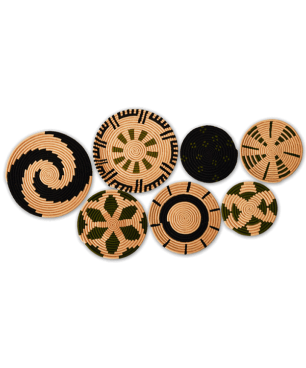 Handwoven Thread Art Wall Decor Set of  7 pieces